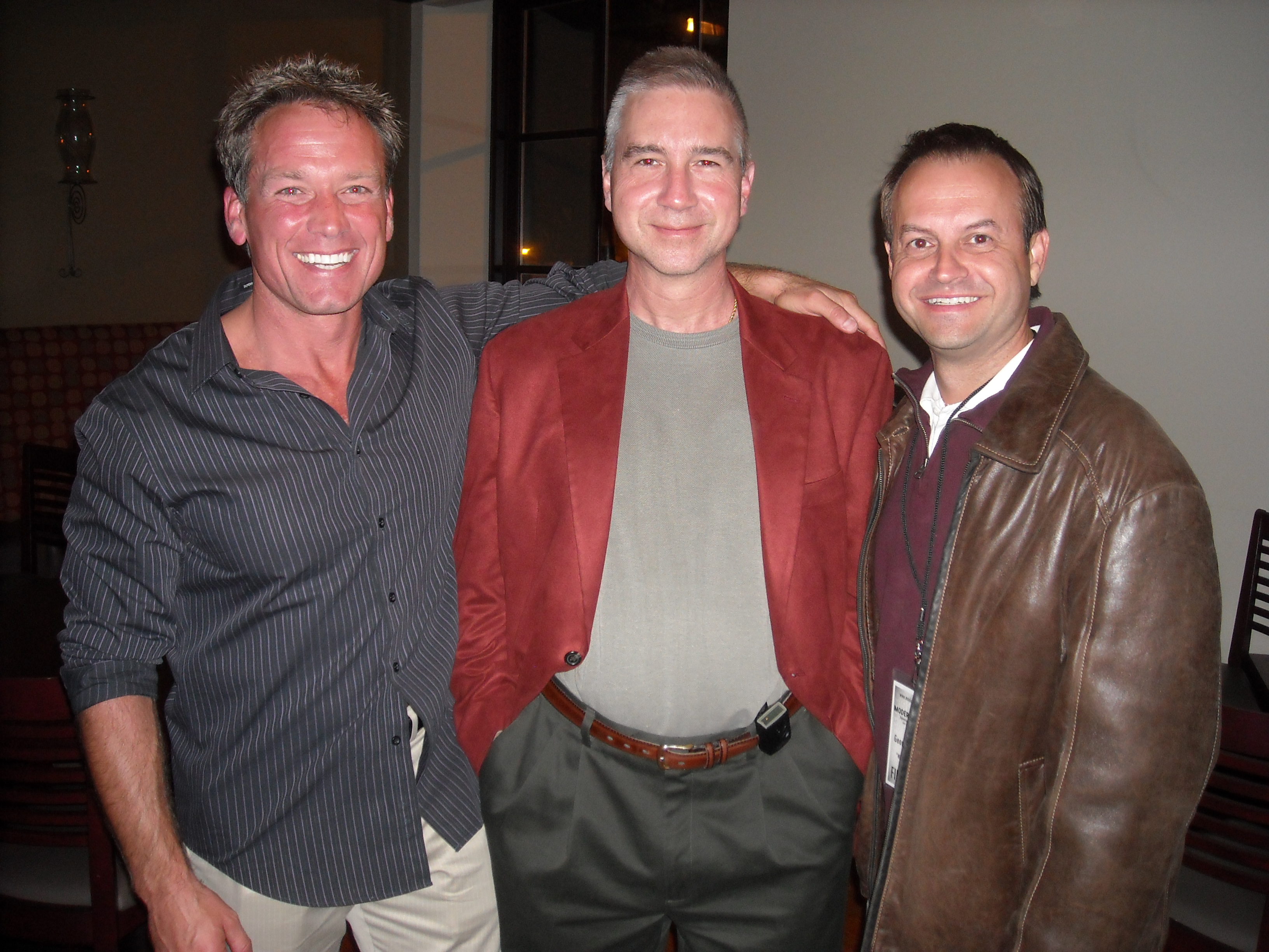 Rick Ravenello, Dr. Eric Troyer (Writer/Producer), George Peroulas at Modern Film Festival for premiere of their film 