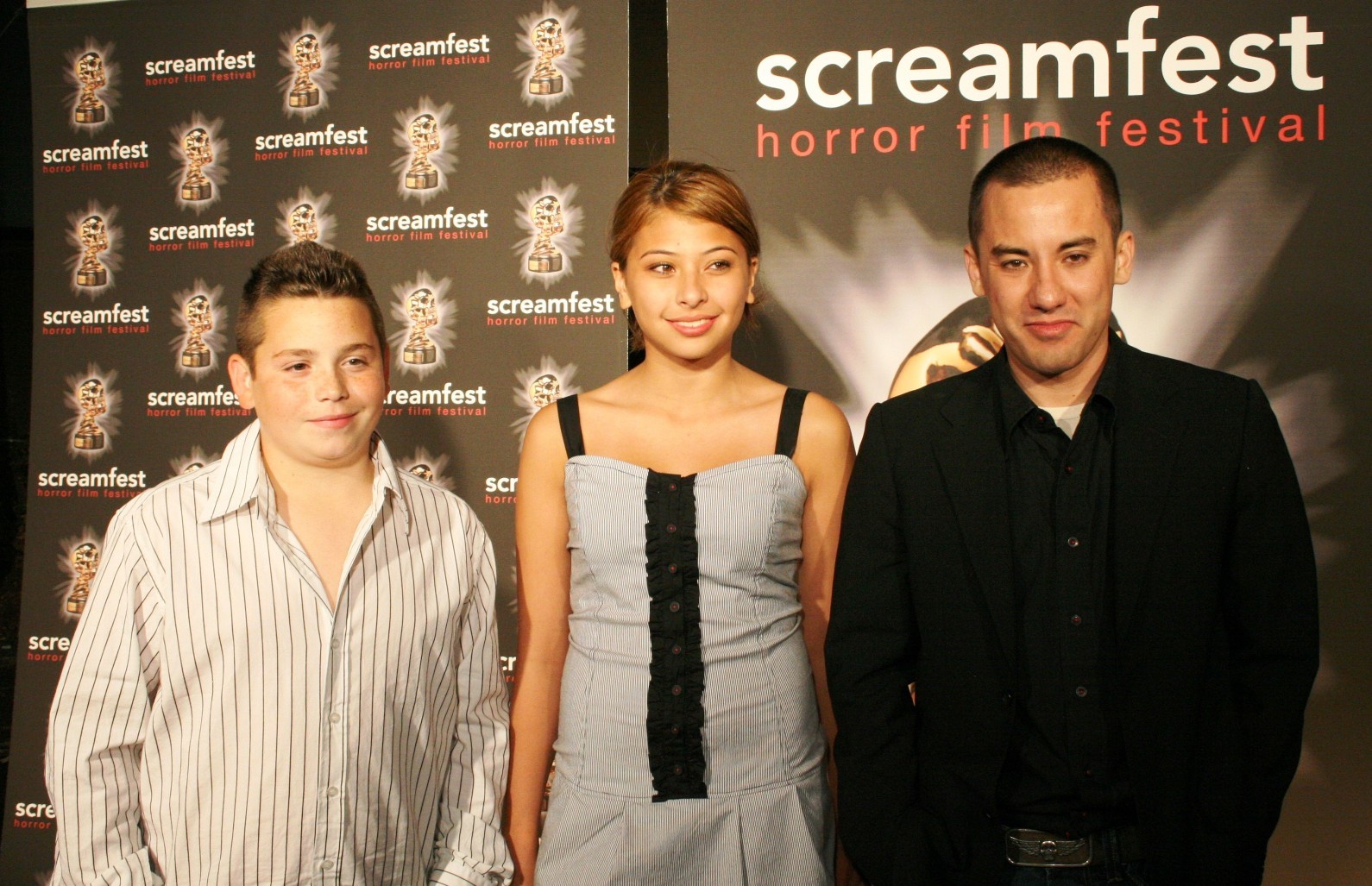 Michael Dougherty, Isabelle Deluce and Alberto Ghisi at event of Trick 'r Treat (2007)