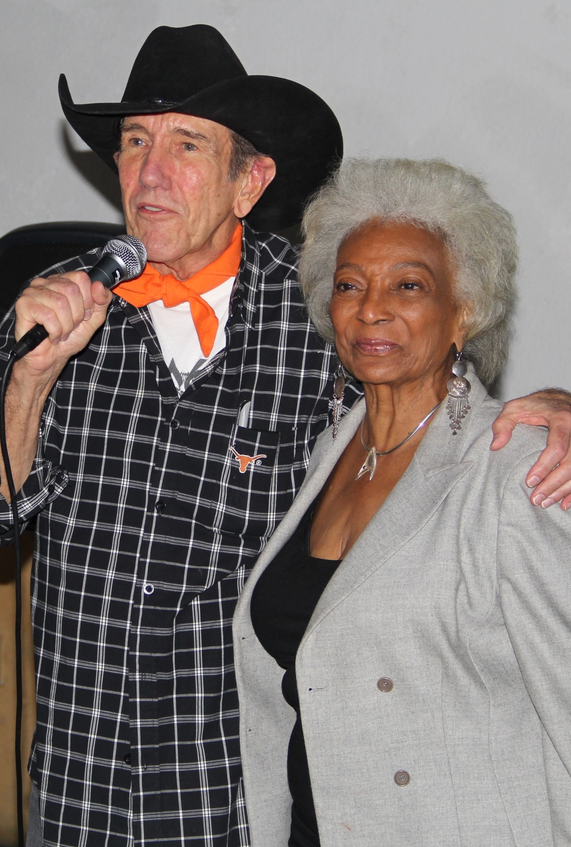 Cowboy Kerry with Nichelle (Lt. Uhura, original Starship Enterprise crew) Nichols -- 2013