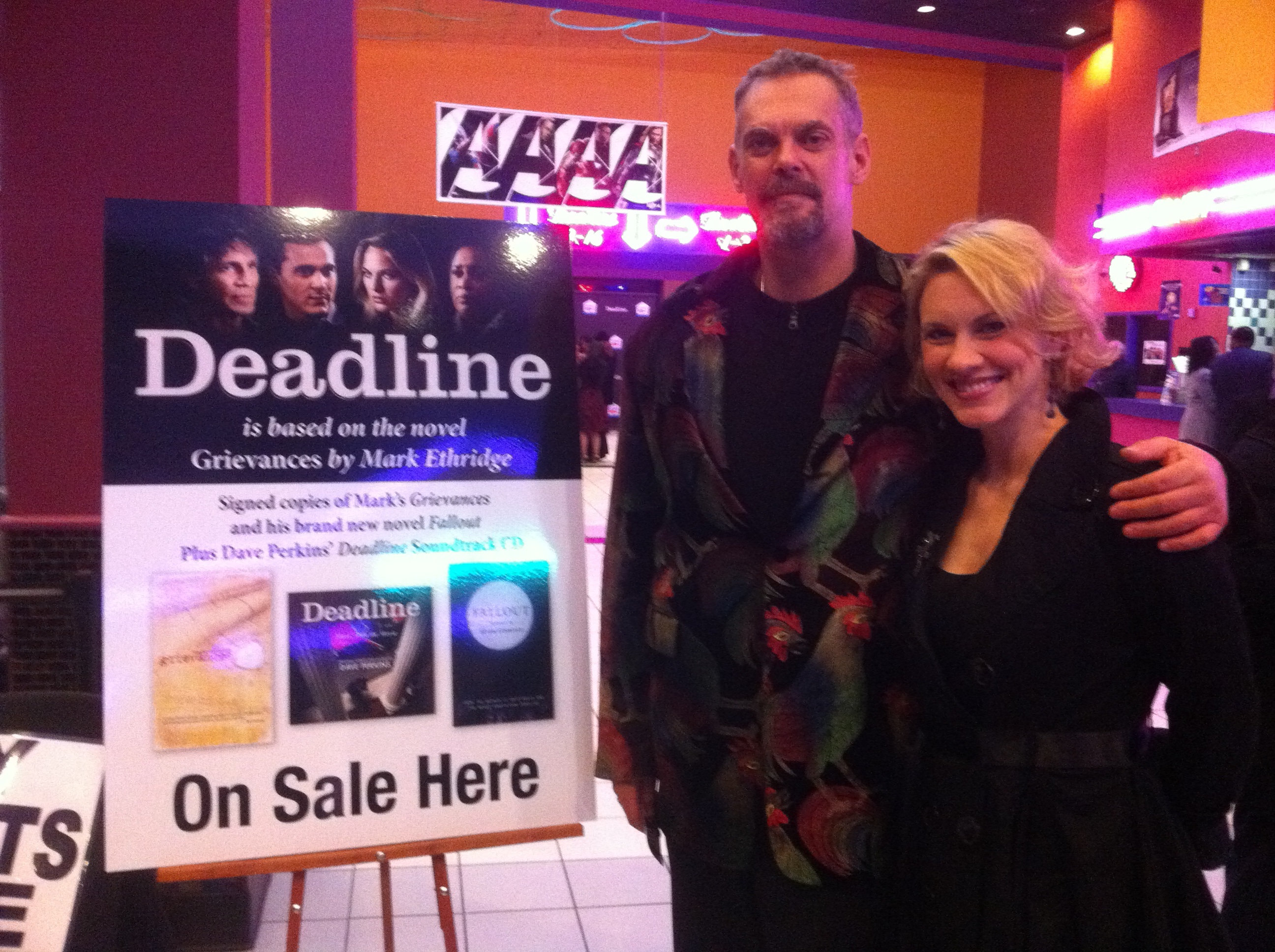 Jeremy Childs and Carrie Tillis on the red carpet for Deadline.