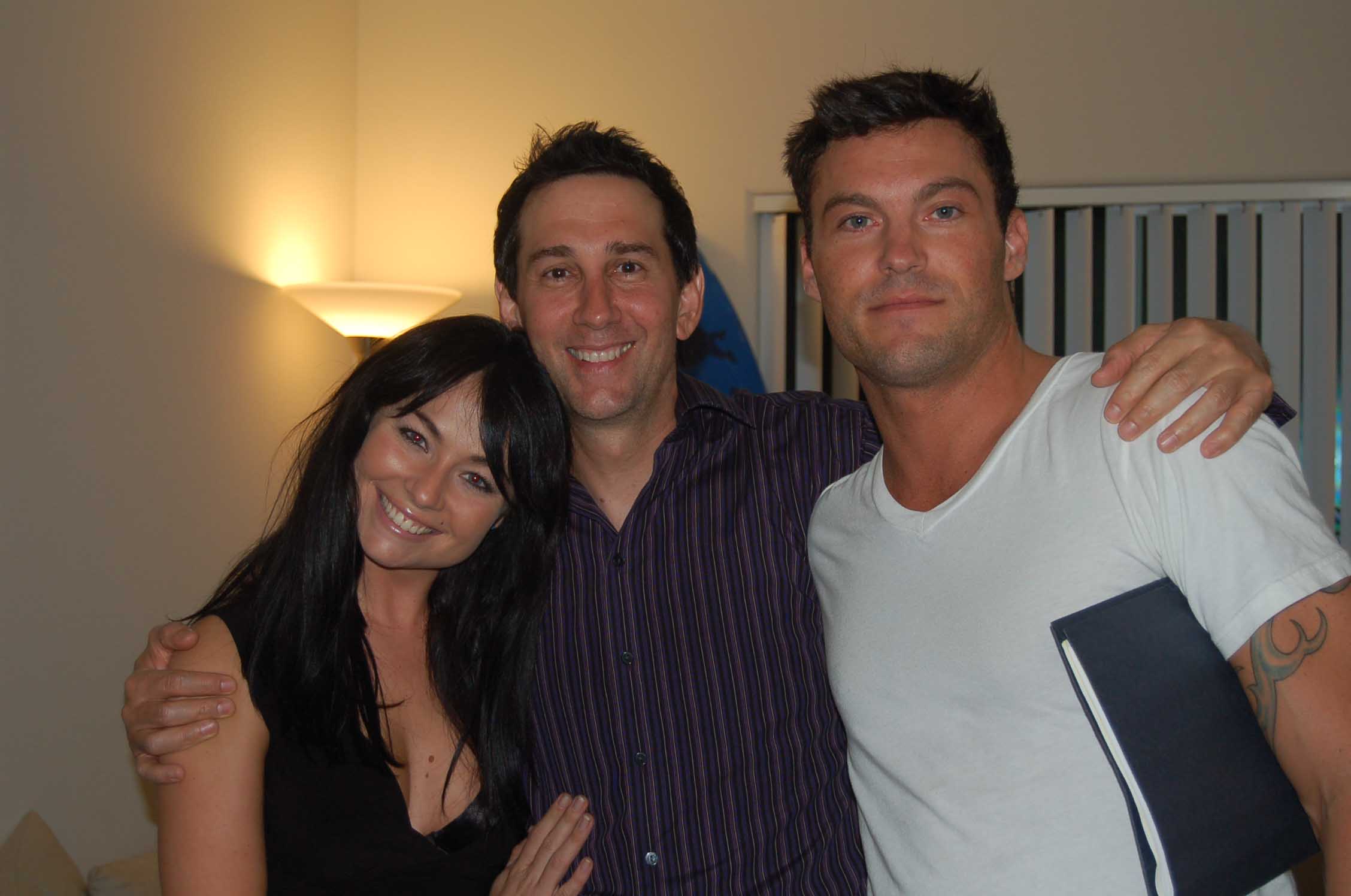 Robert Mann with Brian Austin Green and Lindsey Labram in 2007 film Shades of Love.