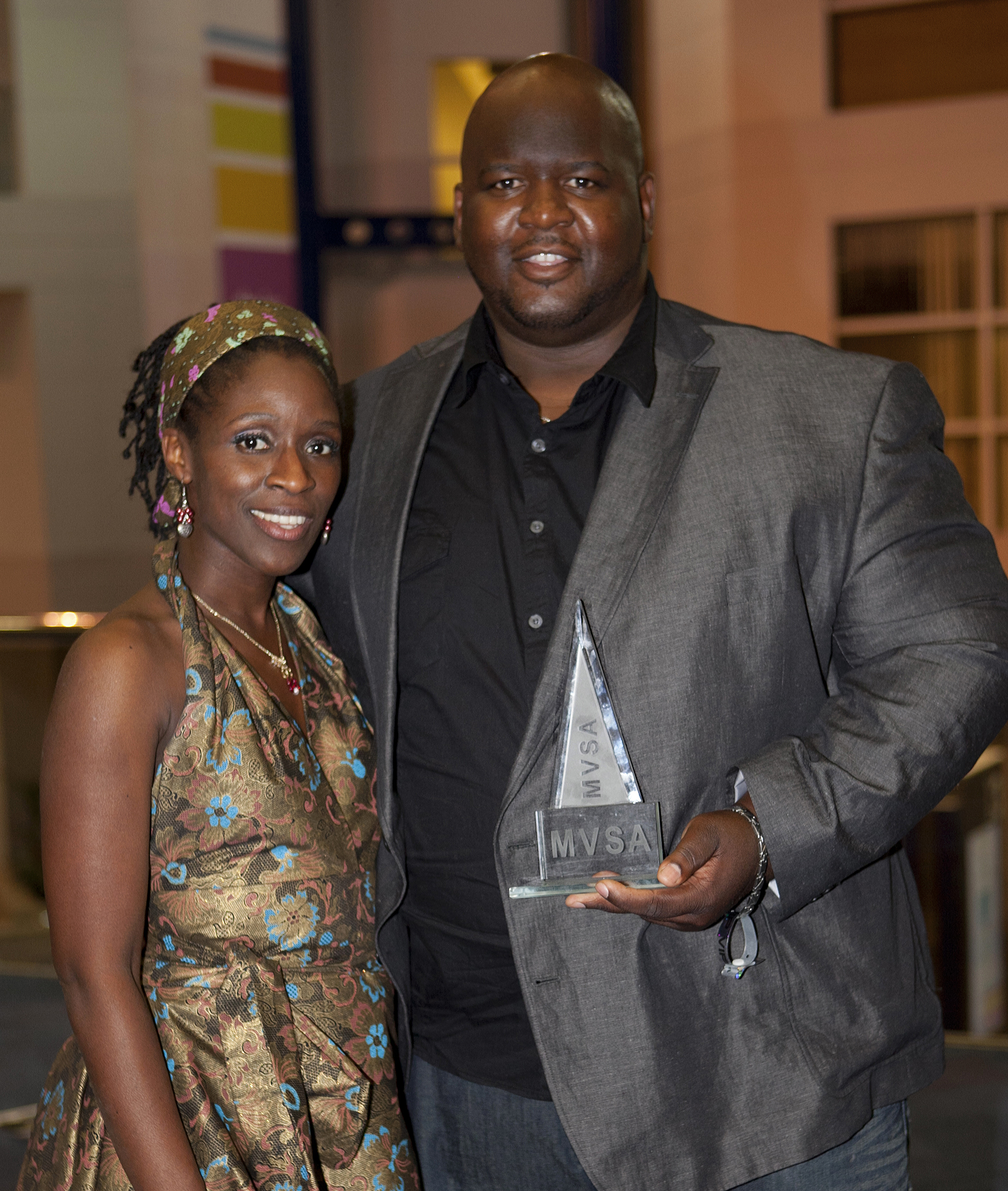 Sharon Duncan-Brewster & Christopher Dorrah at the MVSA Awards 2012