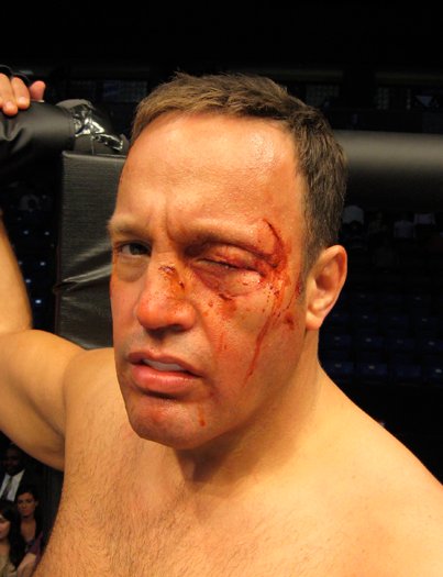 Kevin James in a second stage fight makeup from Here Comes the Boom. Appliances provided by W.M. Creations