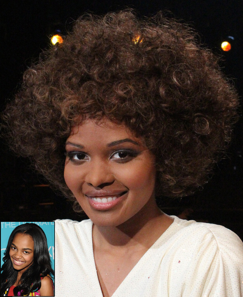 China Anne McClain as Whitney Houston from Sing Your Face off. Prosthetic and beauty application by Richard Redlefsen. Prosthetics provided by W.M. Creations