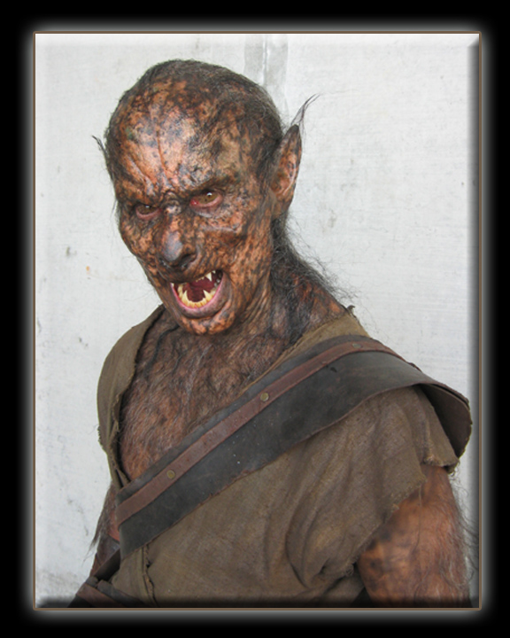 Mid transformation lycan makeup from Underworld: Rise of the Lycans. Appliances provided by PTD