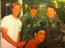 Paintball with Harrison Ford and my boys.