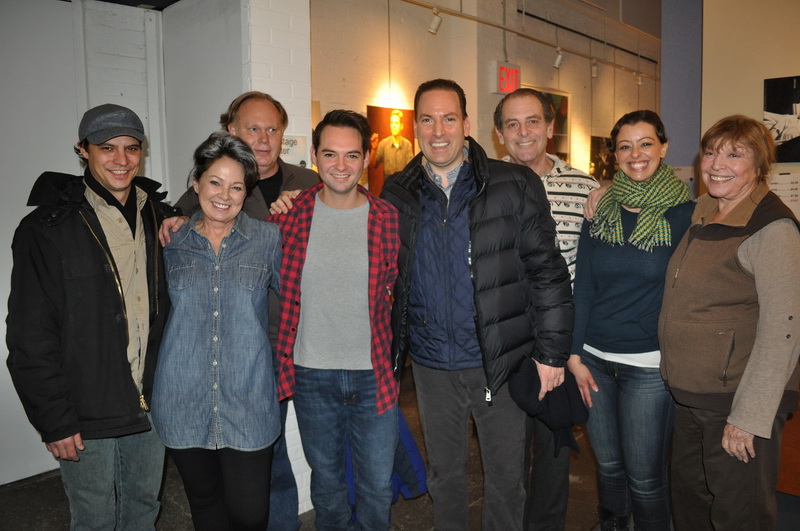 Bryan Schany with the NYC cast of The Show-Off
