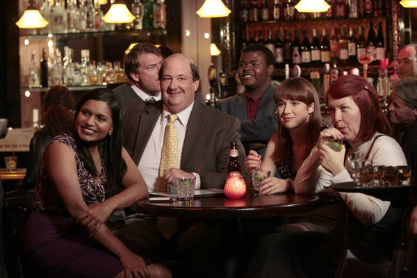 Still of Kelly Erin, Kate Flannery, Mindy Kaling, Brian Baumgartner and Ellie Kemper in The Office (2005)