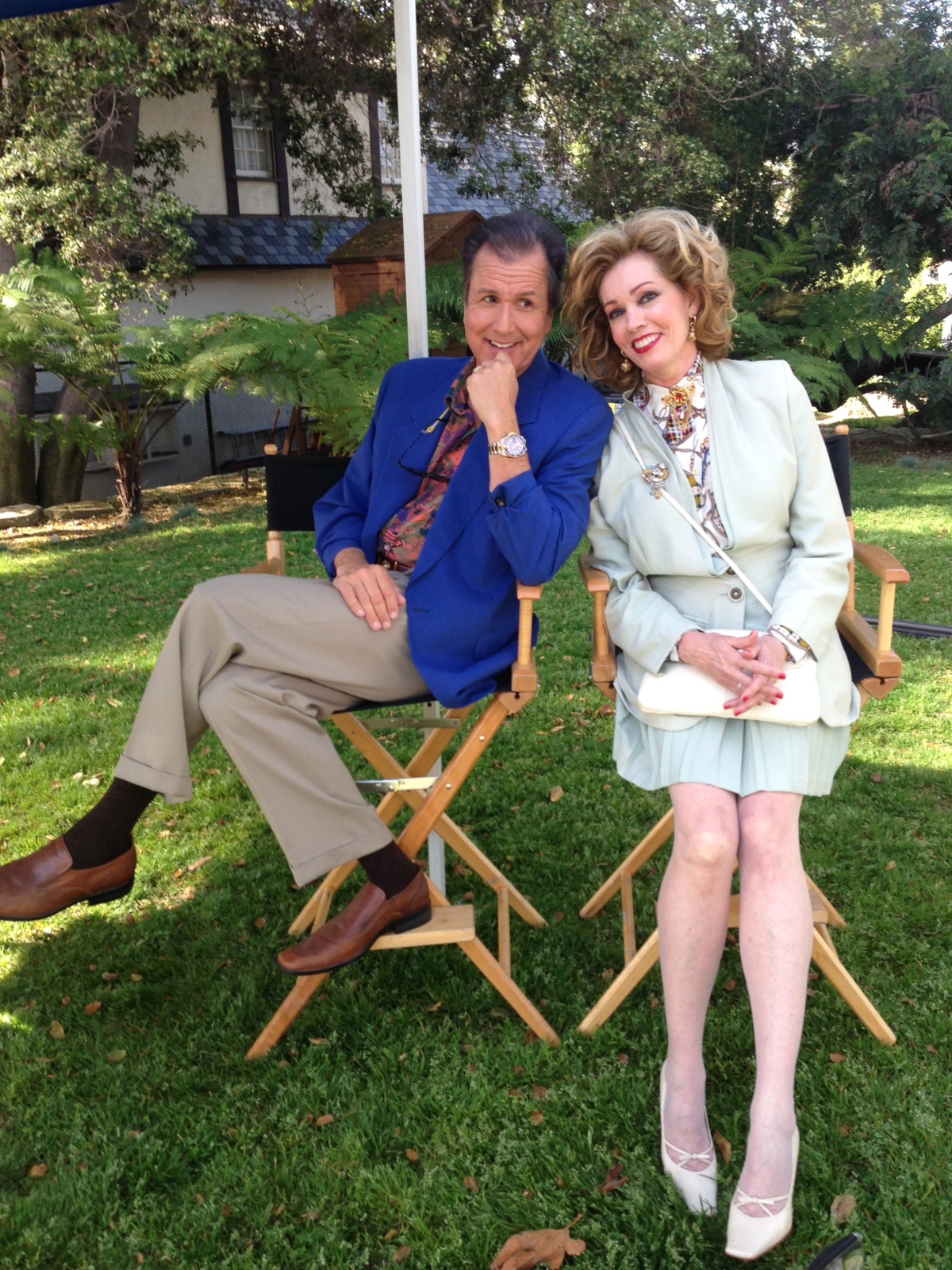 Lou Mulford on set with Michael Burger for national Triscuit Commercial.