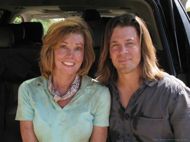 Lou with Christian Kane LEVERAGE