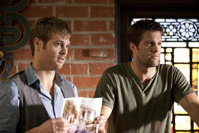 Still of Geoff Stults and George Stults in The Finder (2012)