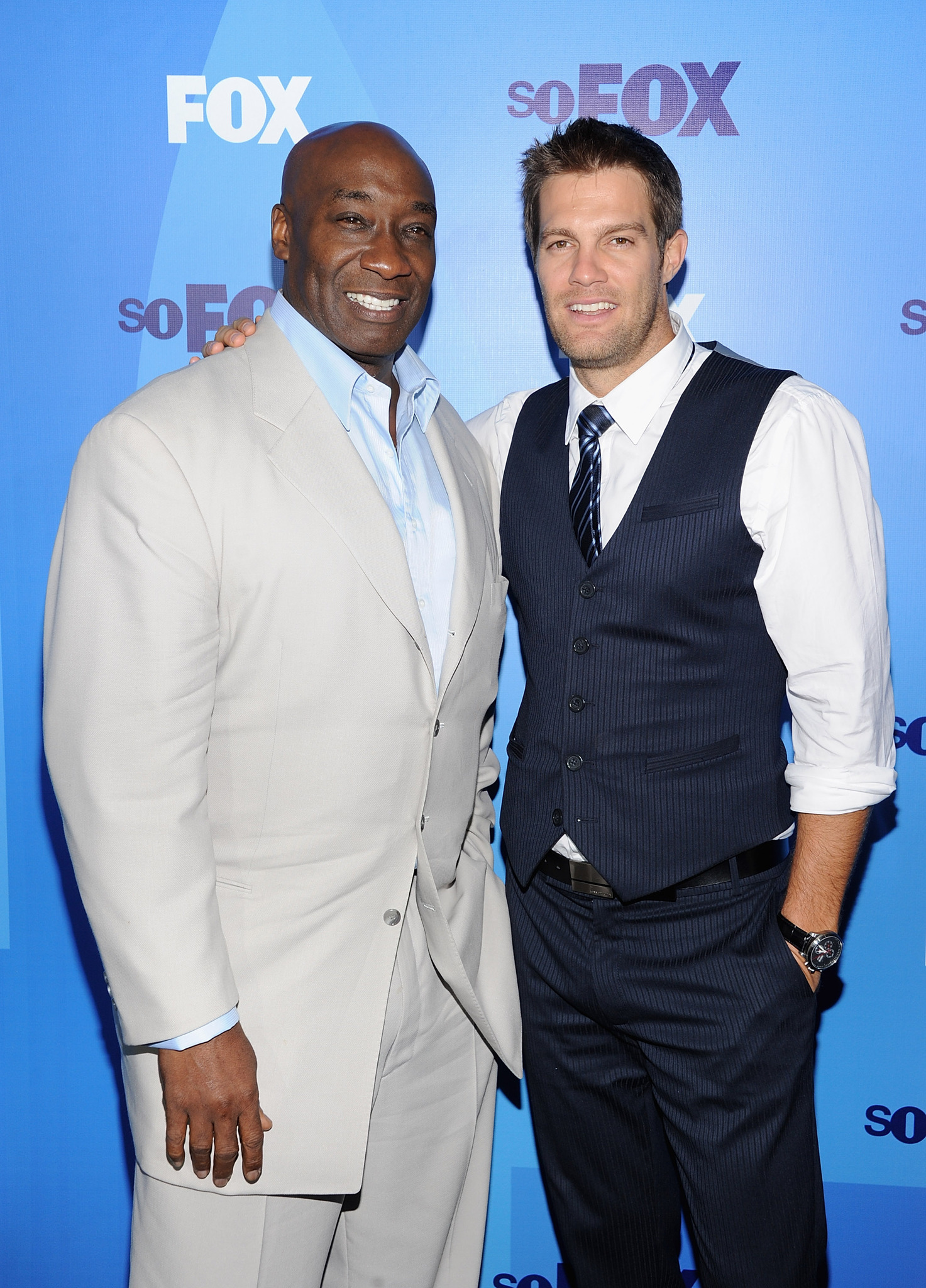 Michael Clarke Duncan and Geoff Stults