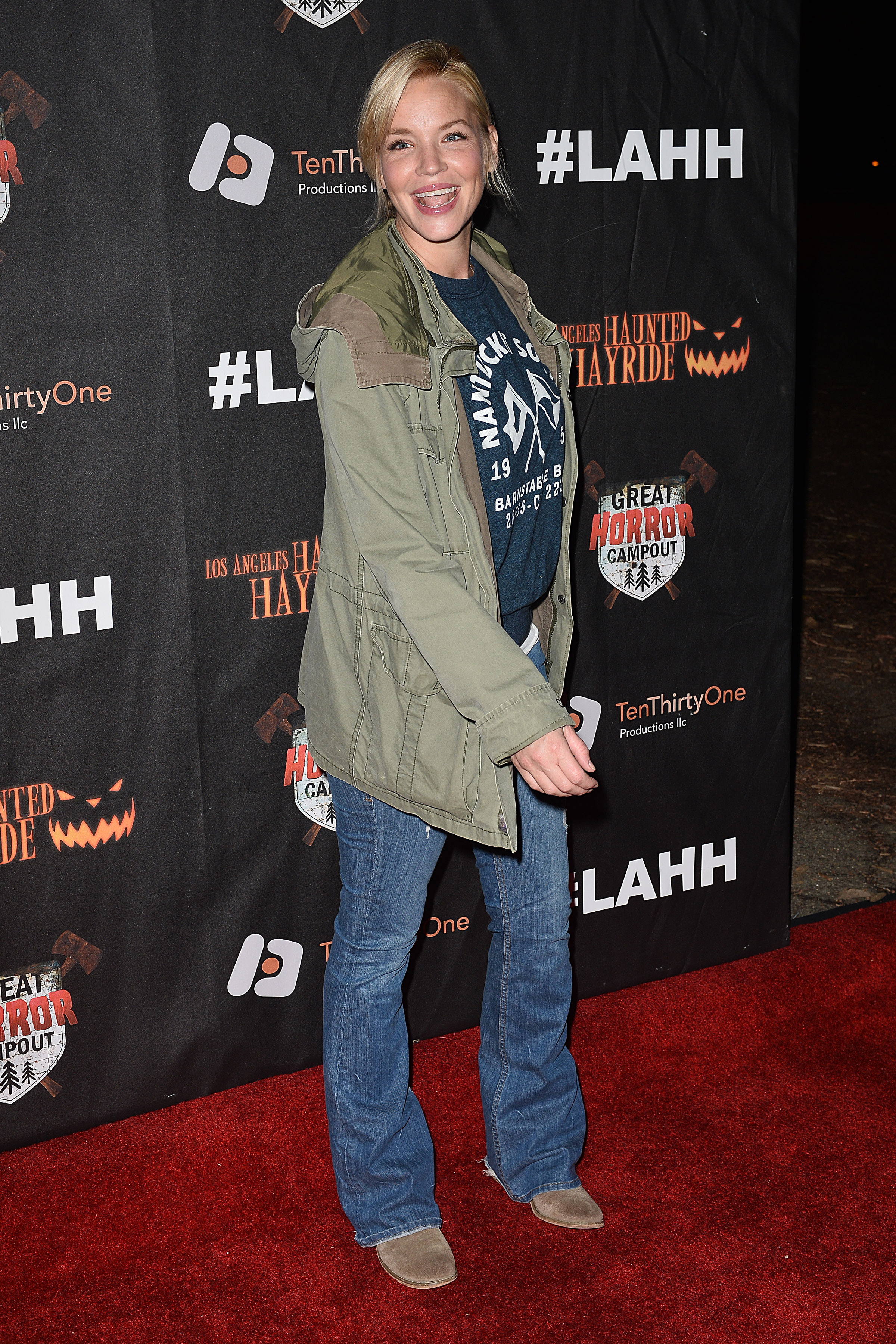 Ashley Scott at Haunted Hayride Black Carpet Premiere Night in LA. 2015-10-04