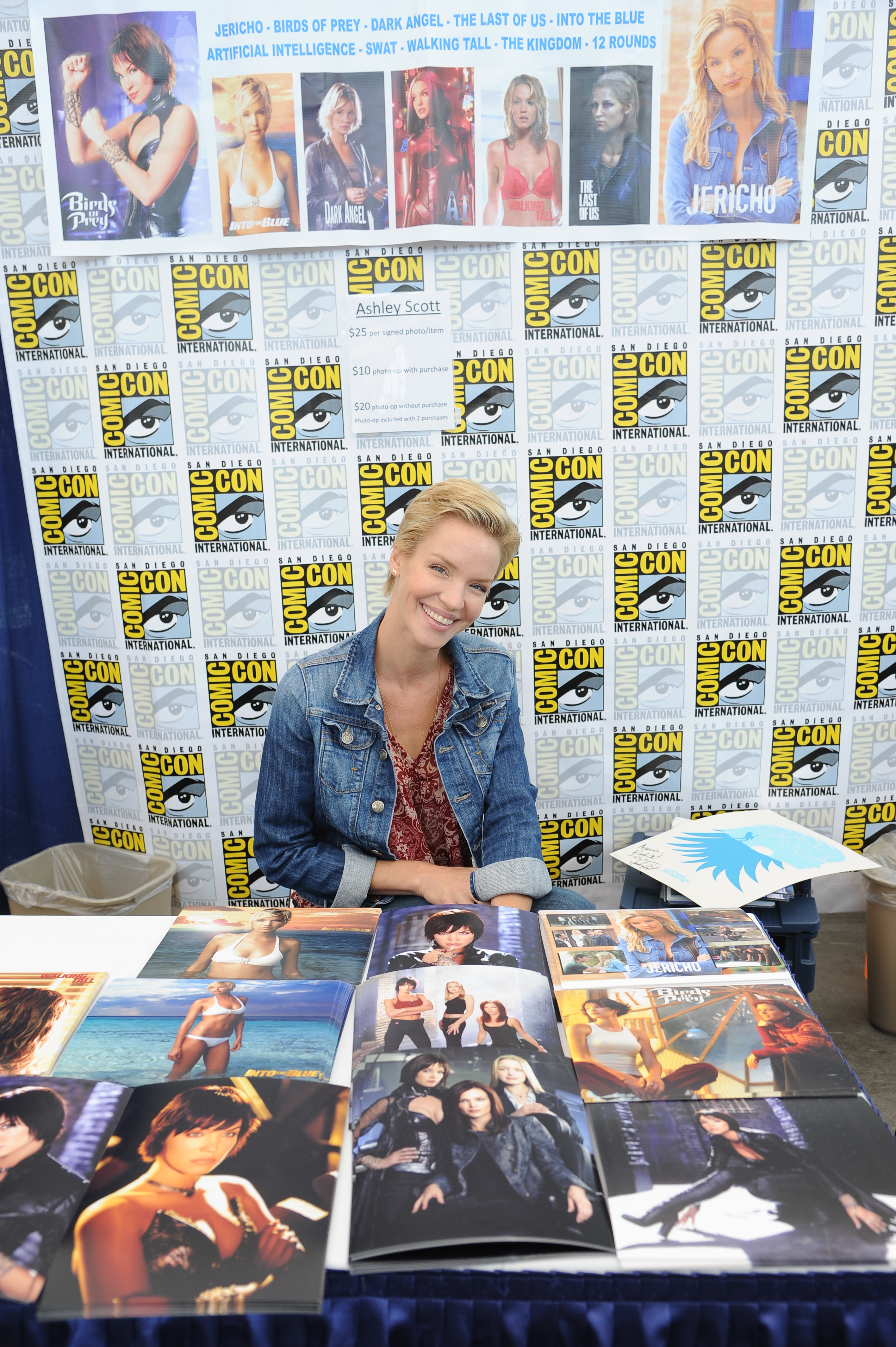 Ashley Scott at San Diego Comic-Con on July 18-20, 2013