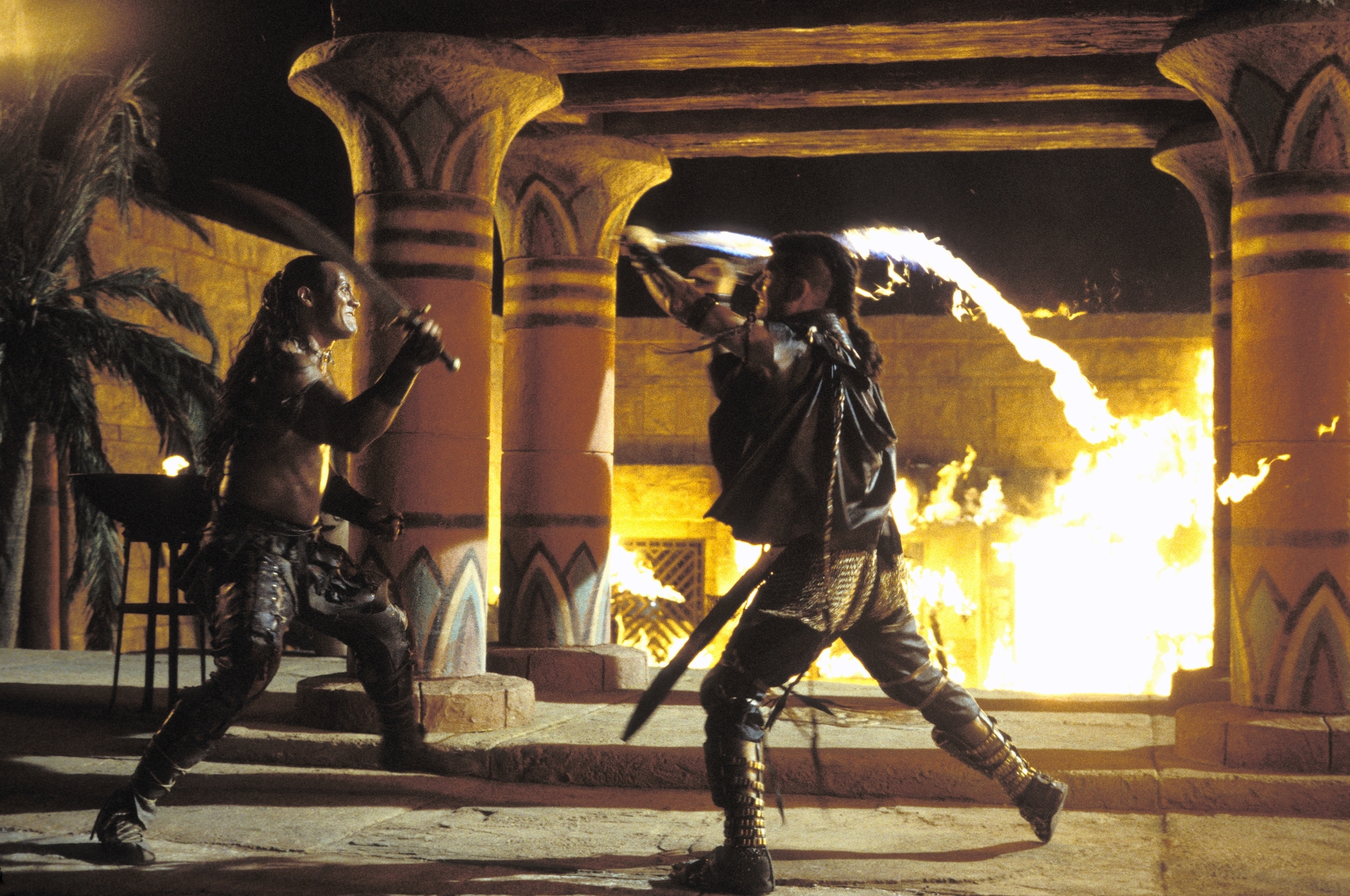 Still of Steven Brand and Dwayne Johnson in The Scorpion King (2002)