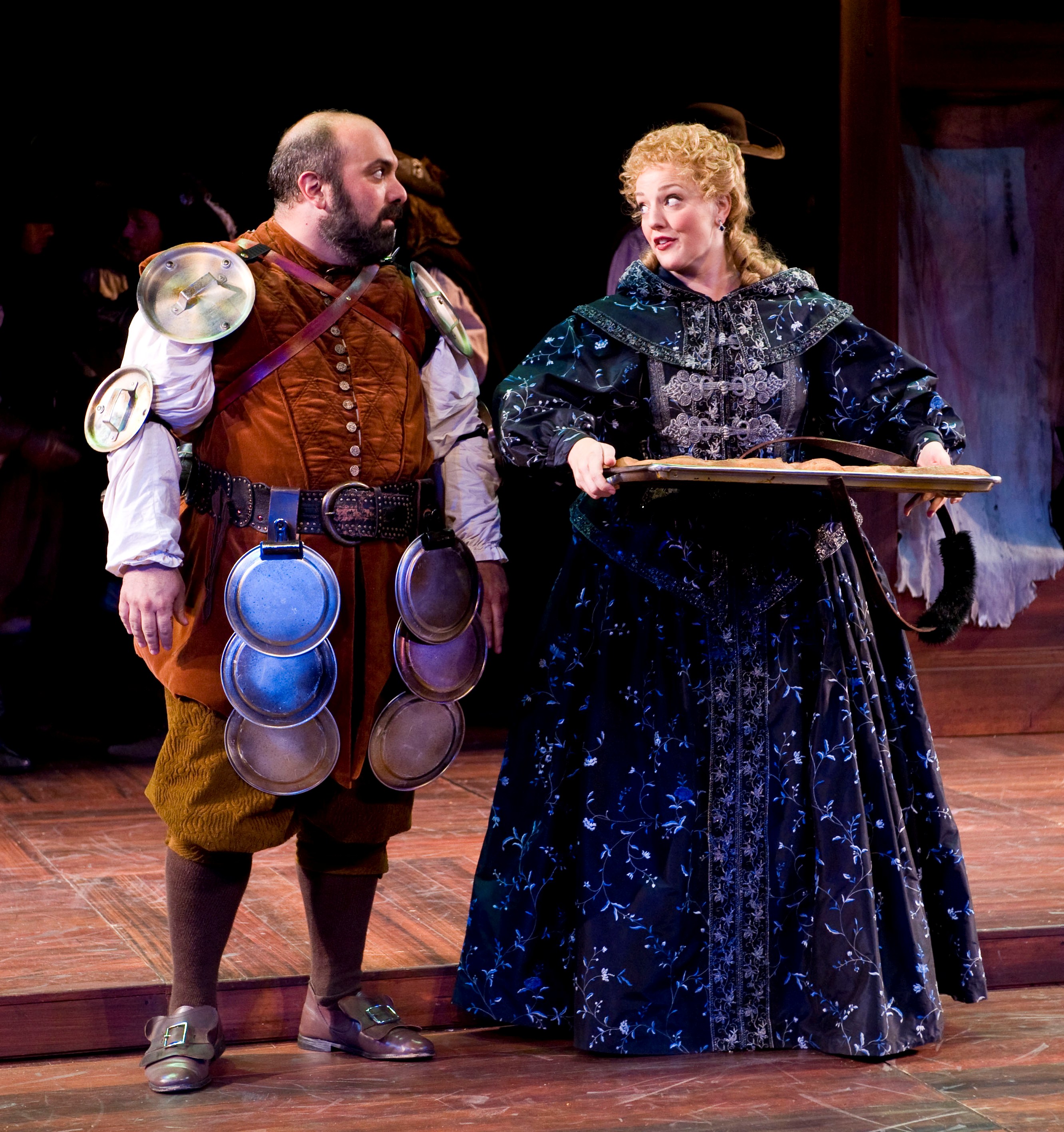 Ragueneau in CYRANO DE BERGERAC with Melinda Pfundstein Vaughn at the Utah Shakespearean Festival.