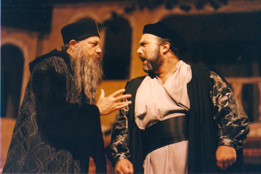 As Shylock in MERCHANT OF VENICE at the Marin Shakespeare Festival, with Fred Ochs.