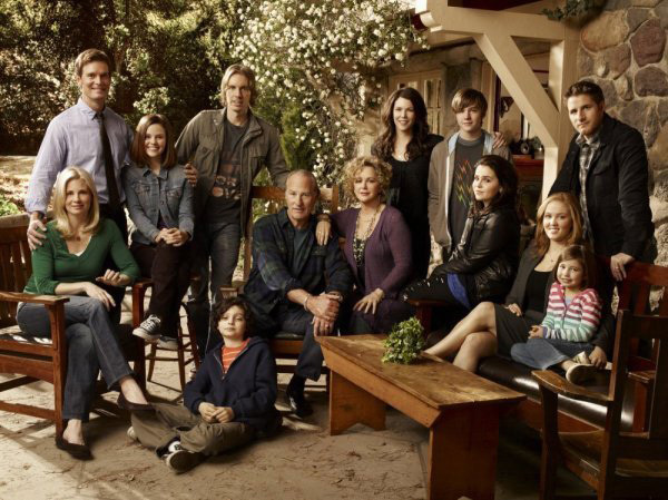 Still of Bonnie Bedelia, Monica Potter, Erika Christensen, Lauren Graham, Sam Jaeger, Peter Krause, Mae Whitman, Dax Shepard, Sarah Ramos, Max Burkholder, Miles Heizer, Drew Holt and Savannah Paige Rae in Parenthood (2010)