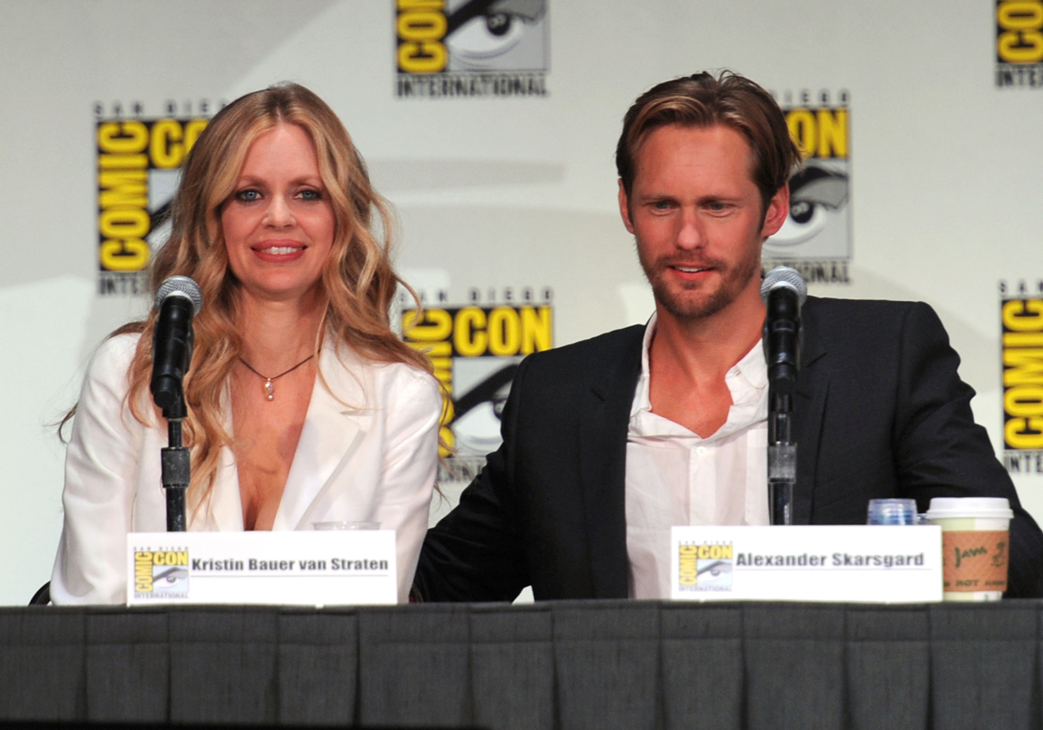 Alexander Skarsgård and Kristin Bauer van Straten