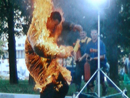 Zeljko Bozic - Body Burning for Moscow International Stunt Festival