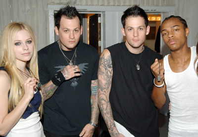 Shad Moss, Benji Madden, Joel Madden and Avril Lavigne