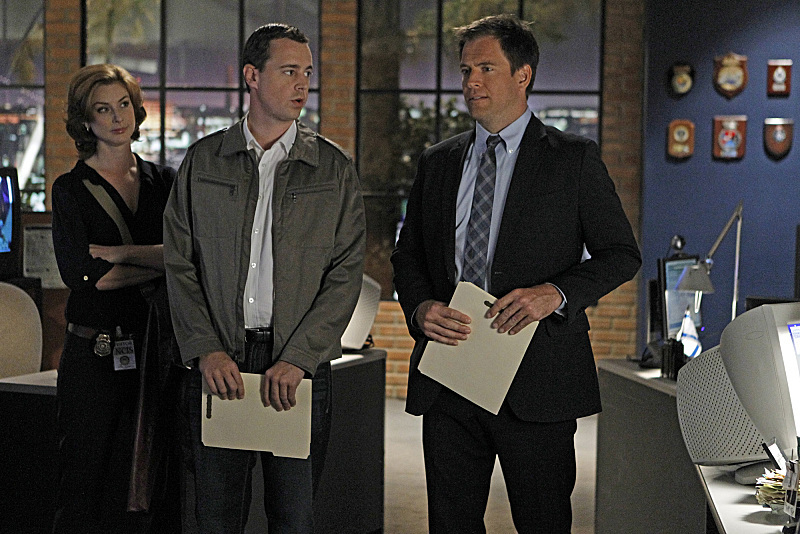 Still of Sean Murray, Michael Weatherly and Diane Neal in NCIS: Naval Criminal Investigative Service (2003)