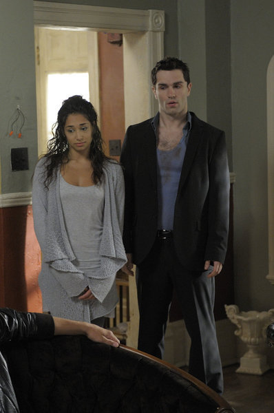 Still of Meaghan Rath and Sam Witwer in Being Human (2011)