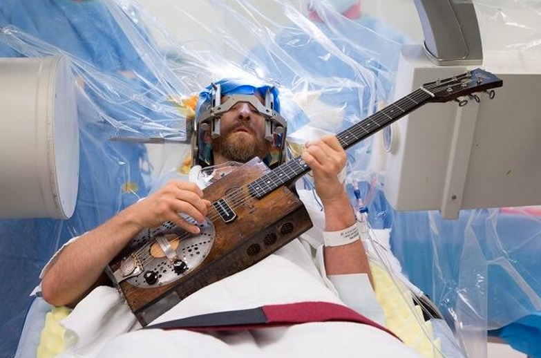 I was the first person to ever have a brain surgery and have it live tweeted and vined. Not to mention I played the guitar. For more info check out http://bradcarter.me/bradcarter.me/MY_BRAIN_SURGERY.html