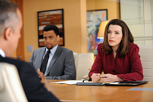 Still of Julianna Margulies, Titus Welliver and Michael Ealy in The Good Wife (2009)