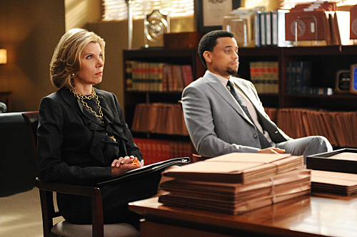 Still of Christine Baranski and Michael Ealy in The Good Wife (2009)