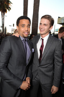 Hayden Christensen and Michael Ealy at event of Takers (2010)