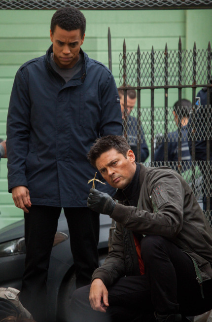 Still of Karl Urban and Michael Ealy in Almost Human (2013)