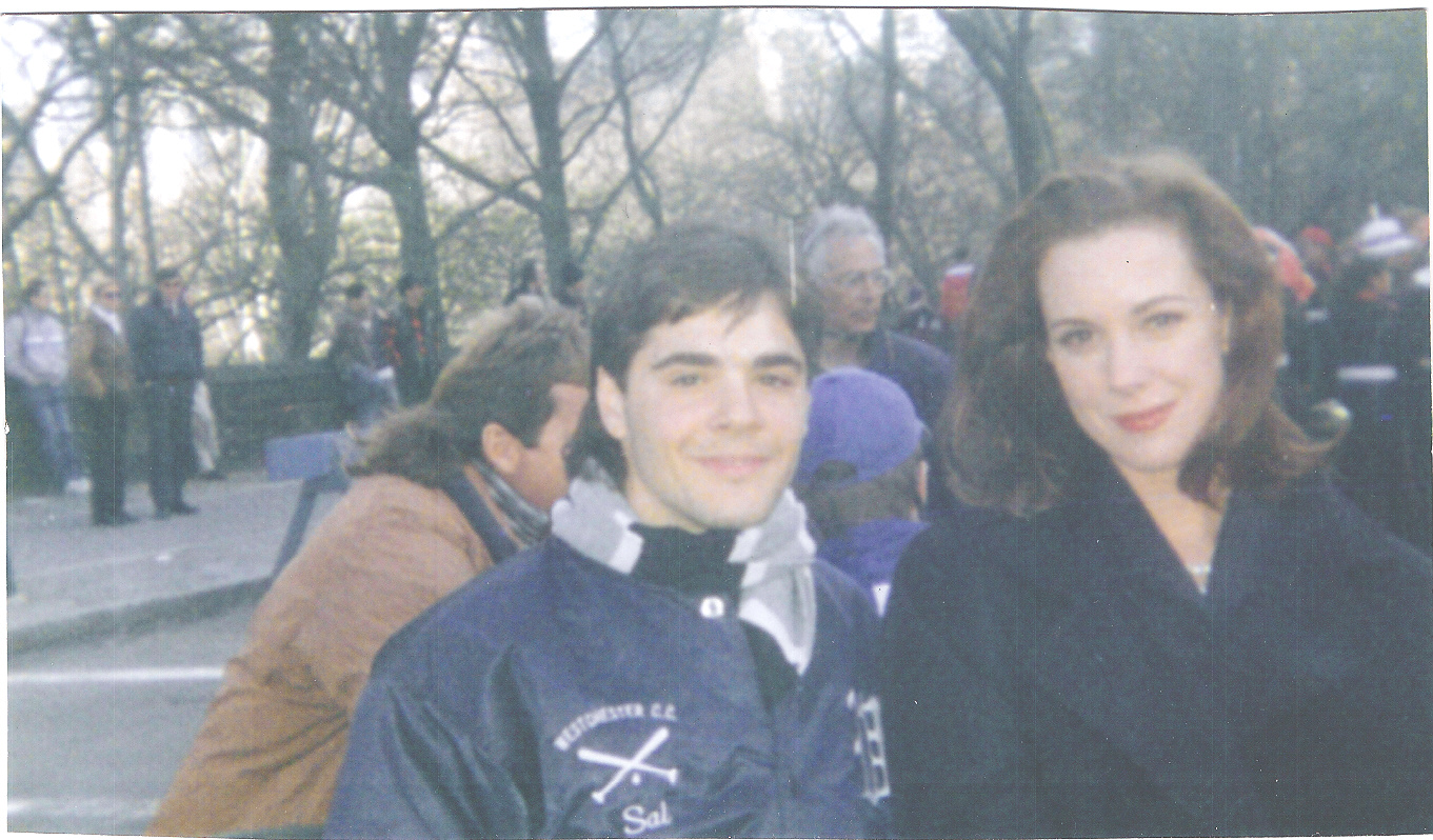 me and elizabeth perkins on the set of miracle on 34th street (1994)