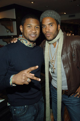 Lenny Kravitz and Usher Raymond