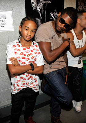 Usher Raymond and Jaden Smith