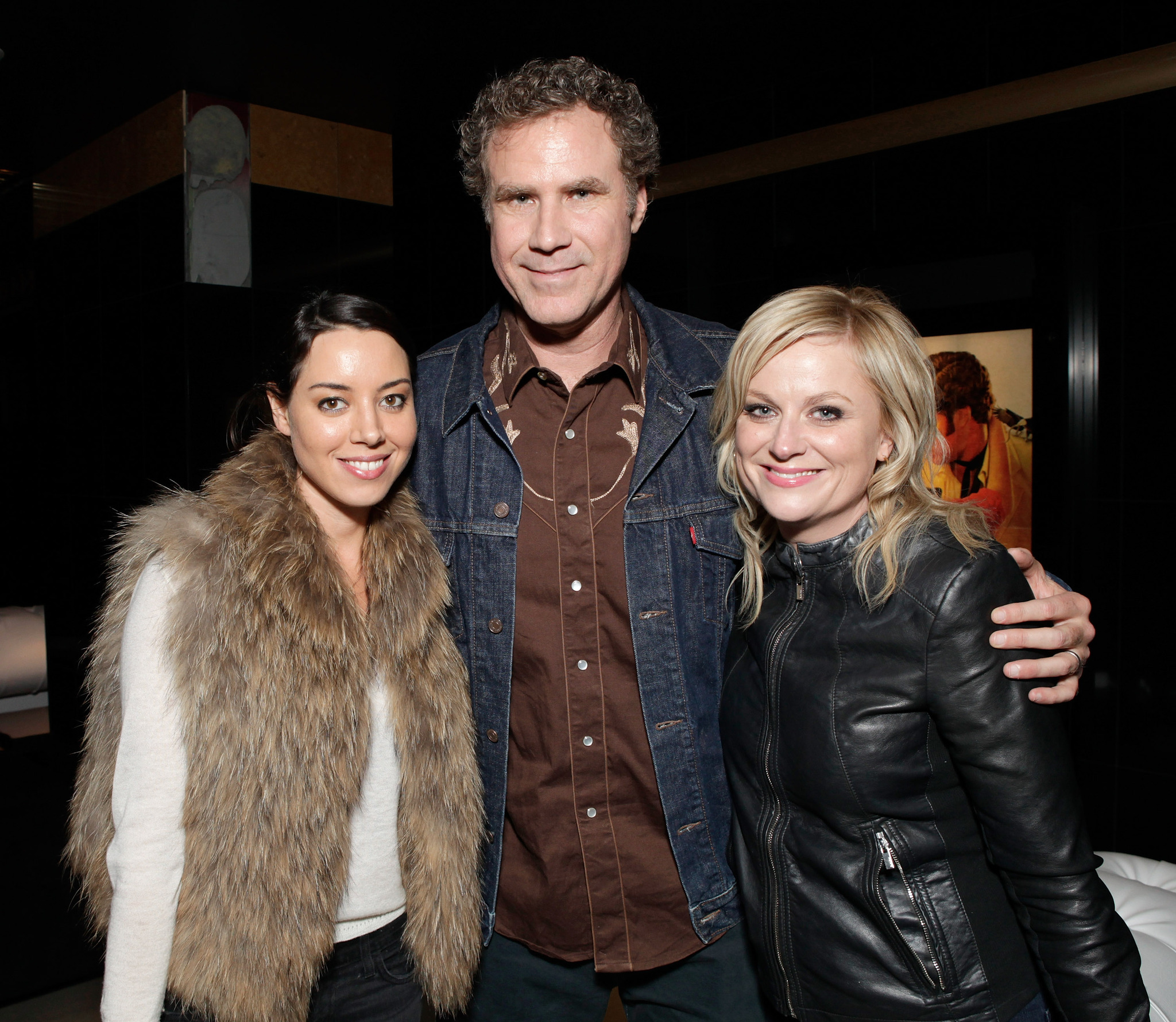 Will Ferrell, Amy Poehler and Aubrey Plaza at event of Casa de mi Padre (2012)