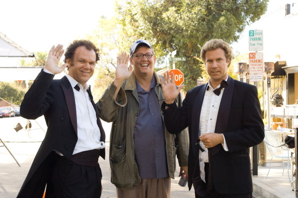 Still of John C. Reilly, Will Ferrell and Adam McKay in Ibroliai (2008)