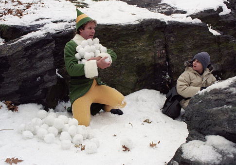 Still of Will Ferrell and Daniel Tay in Elf (2003)