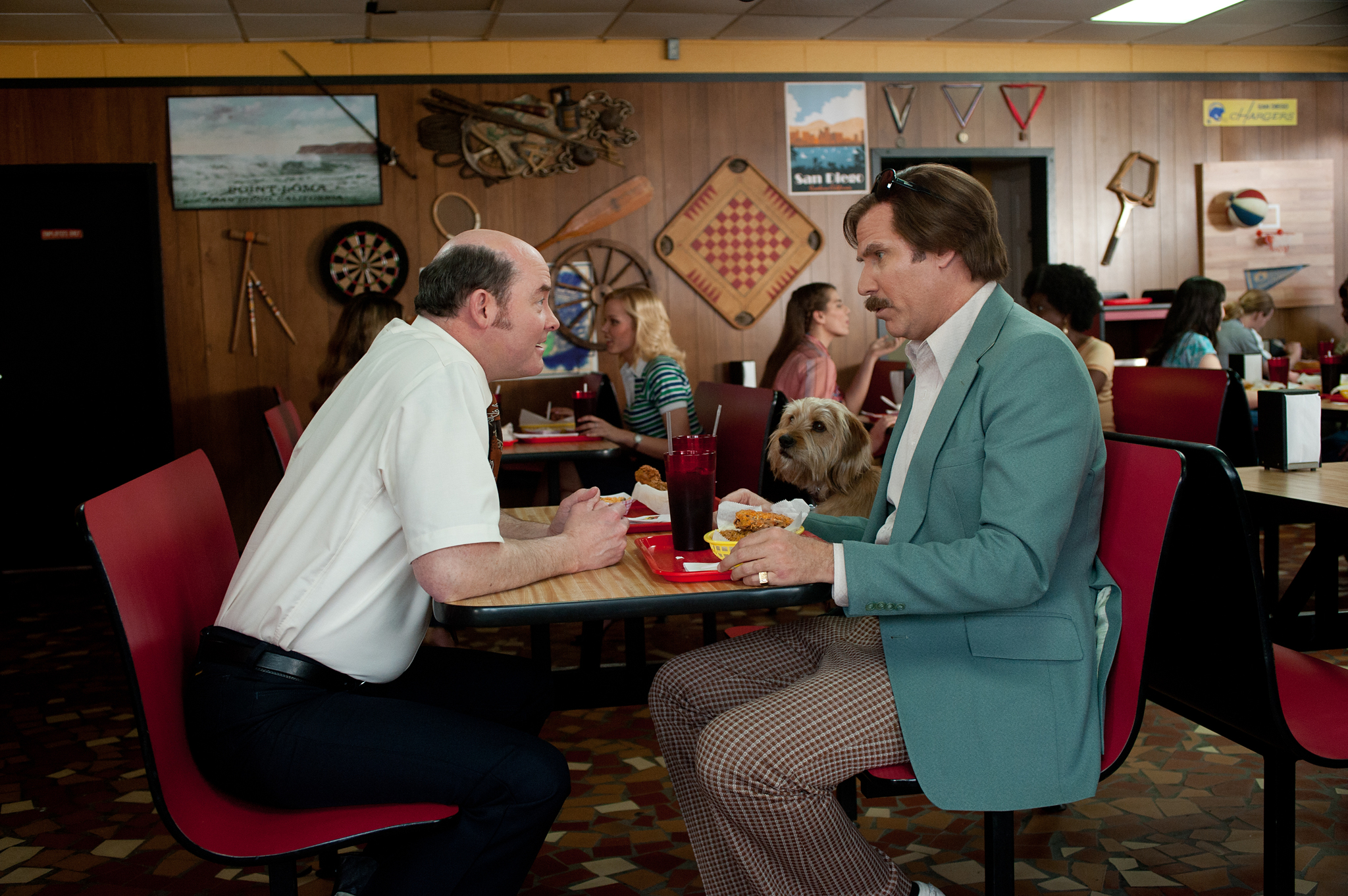 Still of Will Ferrell and David Koechner in Anchorman 2: The Legend Continues (2013)