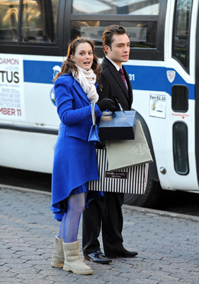 Leighton Meester and Ed Westwick at event of Liezuvautoja (2007)