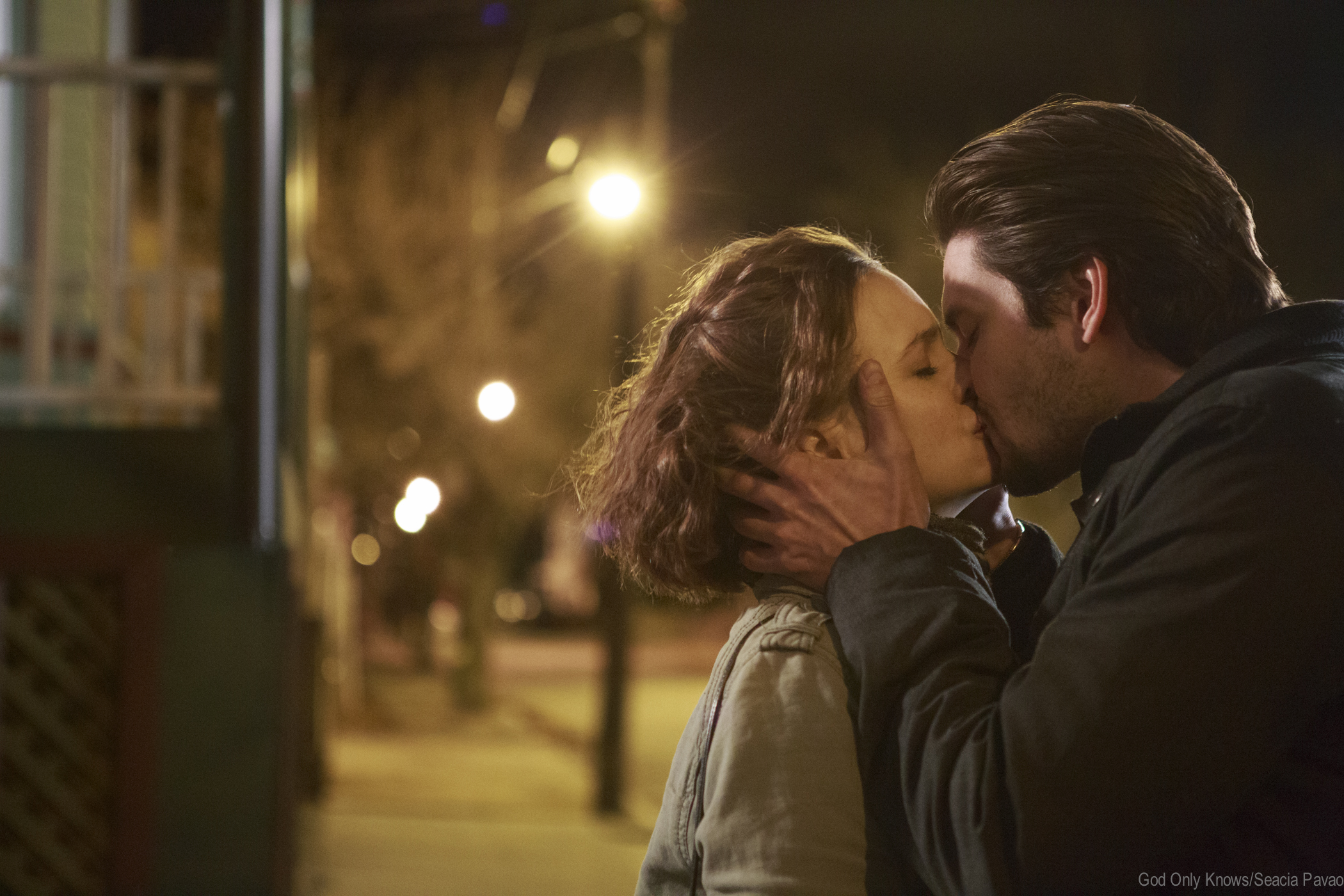 Still of Leighton Meester and Ben Barnes in By the Gun (2014)