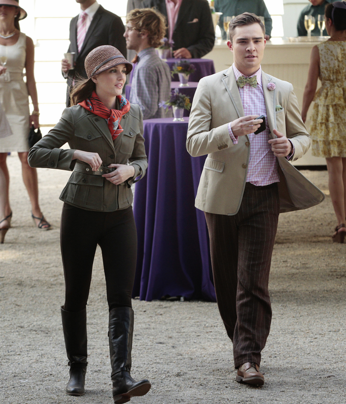 Still of Leighton Meester and Ed Westwick in Liezuvautoja (2007)