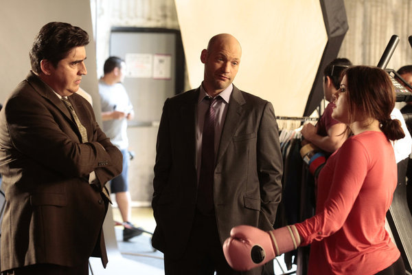 Still of Alfred Molina, Corey Stoll and Khloé Kardashian in Law & Order: Los Angeles (2010)