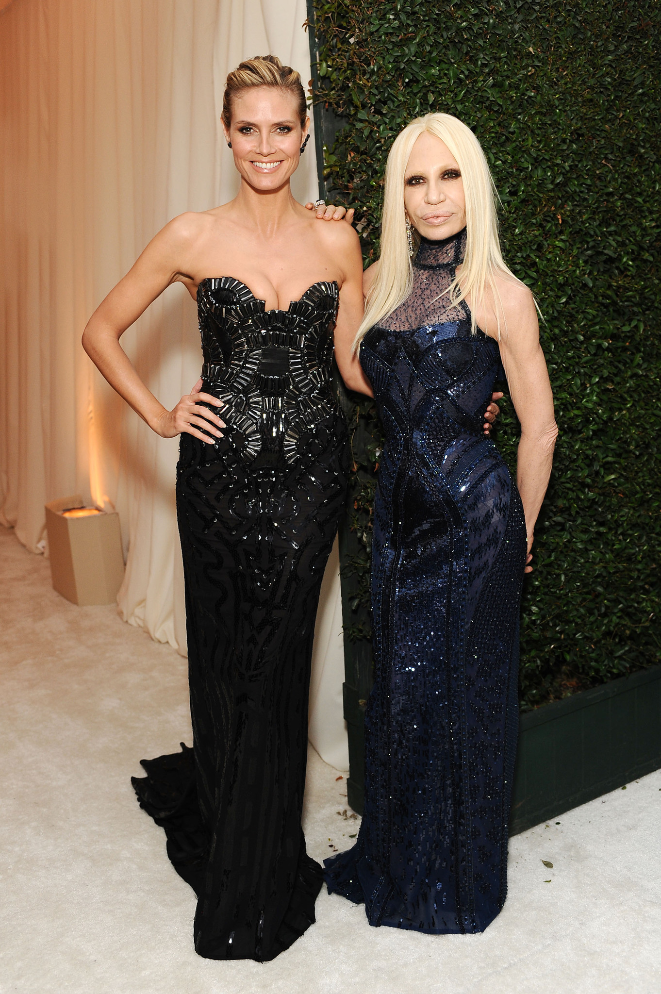 Heidi Klum and Donatella Versace