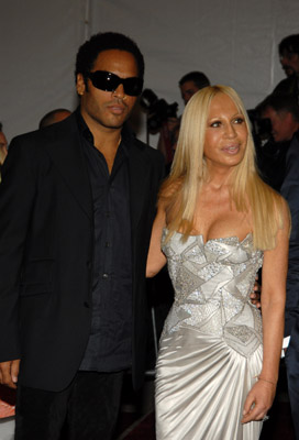 Lenny Kravitz and Donatella Versace