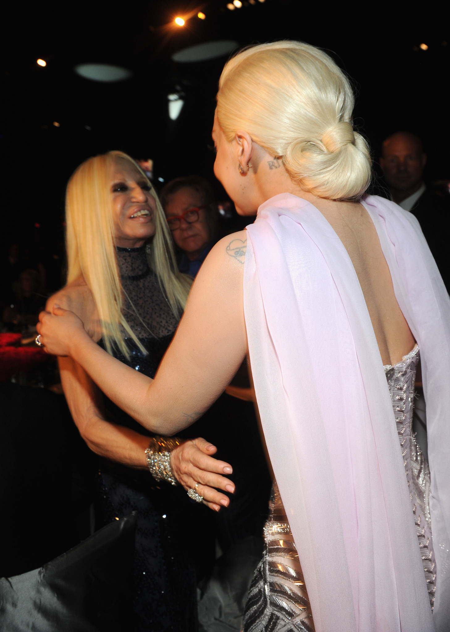 Donatella Versace and Lady Gaga