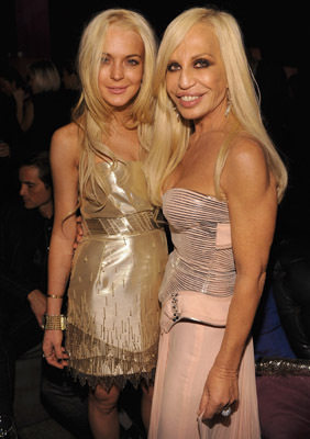 Lindsay Lohan and Donatella Versace