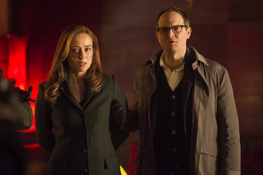 Still of Jennifer Ehle and Erik Jensen in The Blacklist (2013)