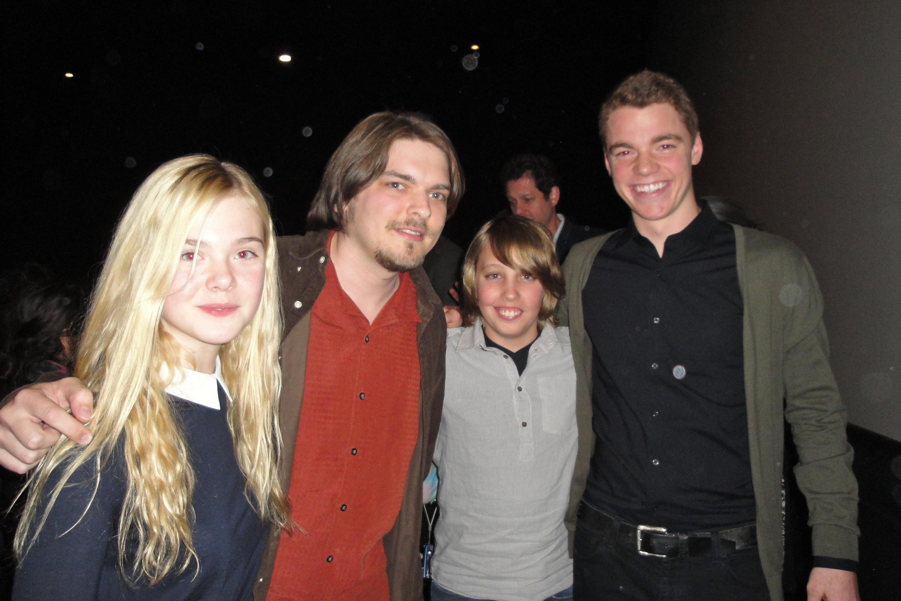 Elle Fanning, Tyler Norman, Ryan Lee and Gabriel Basso at screening of 