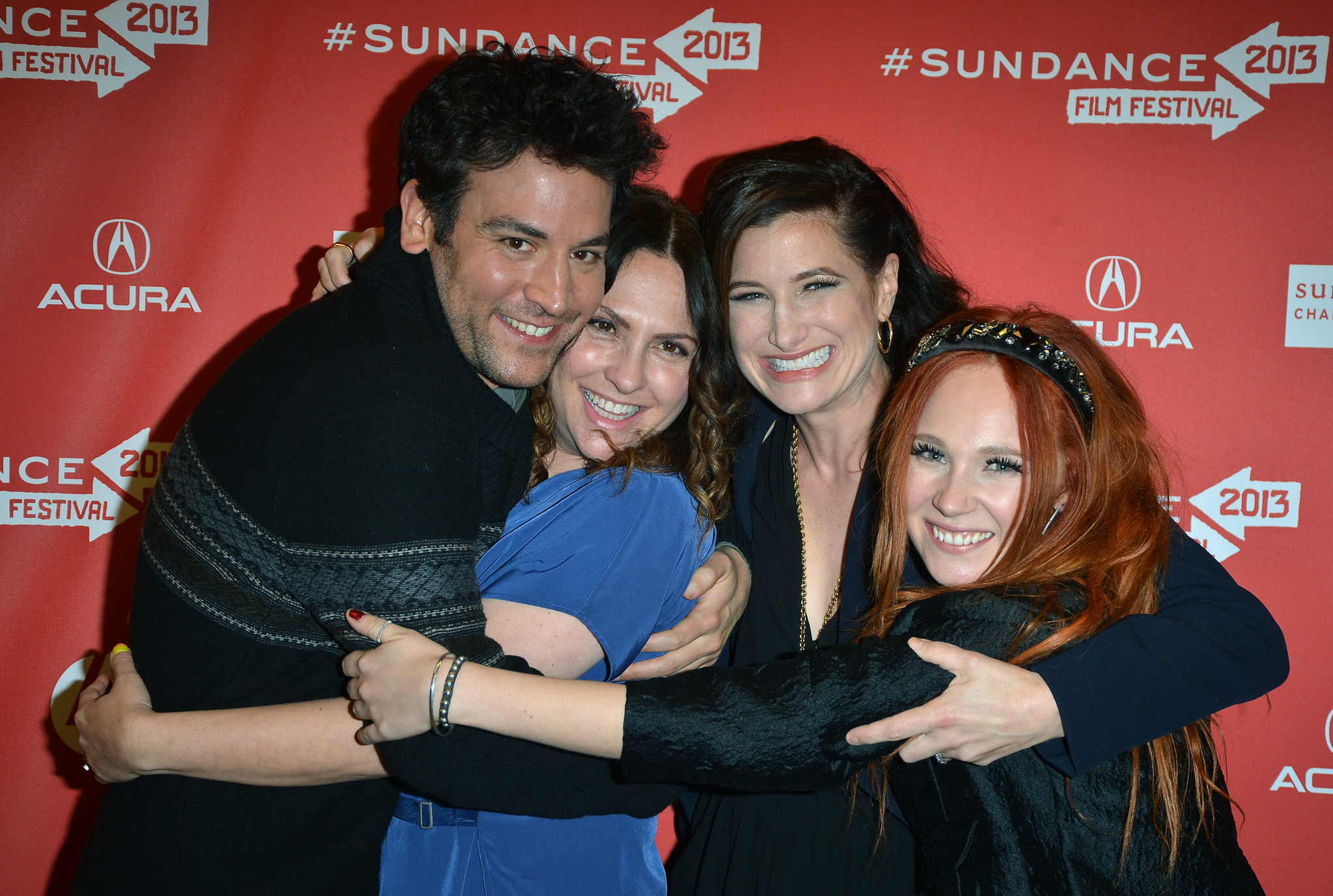 Jill Soloway, Juno Temple, Kathryn Hahn and Josh Radnor at event of Afternoon Delight (2013)